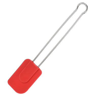 Westmark kook- en deegspatel met siliconen kop, lengte: ca. 28,5 cm, groot, siliconen roestvrij staal, siliconen, rood zilver, 15462270