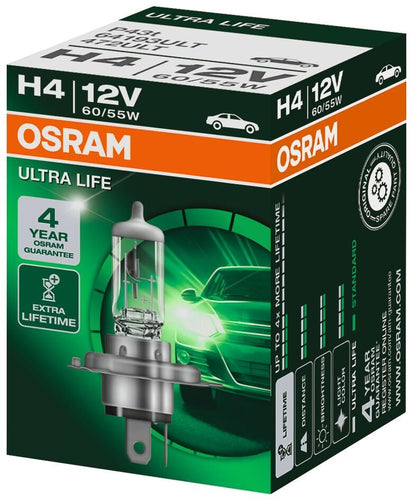 Osram hoofdlamp ultra life hal.lamp h4ll 12v 60 55w