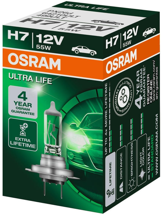 Osram hoofdlamp ultra life hal.lamp h7ll 12v 55w