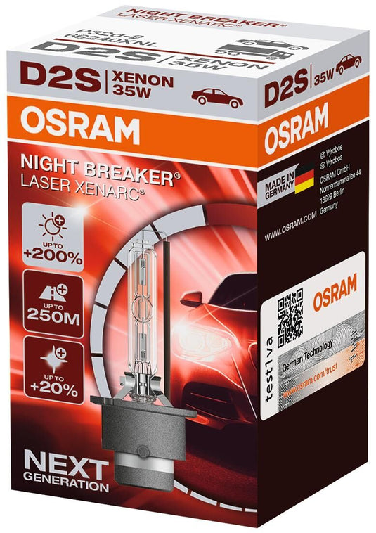 Osram hoofdlamp xenarc night breaker laser . xenon lamp 85v 35w p32d2 xenarc night breake
