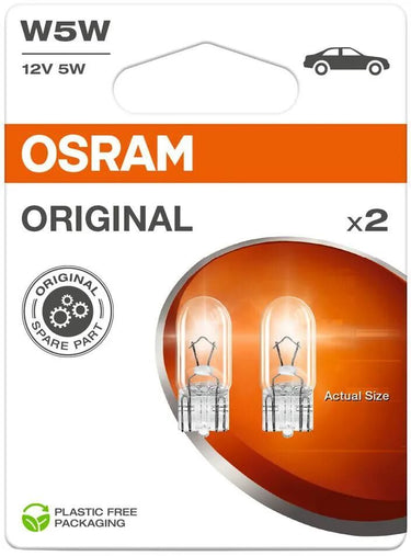 Osram glassockellampe glass cell. 12v5w 2st.sb socket w2.1x9.5d