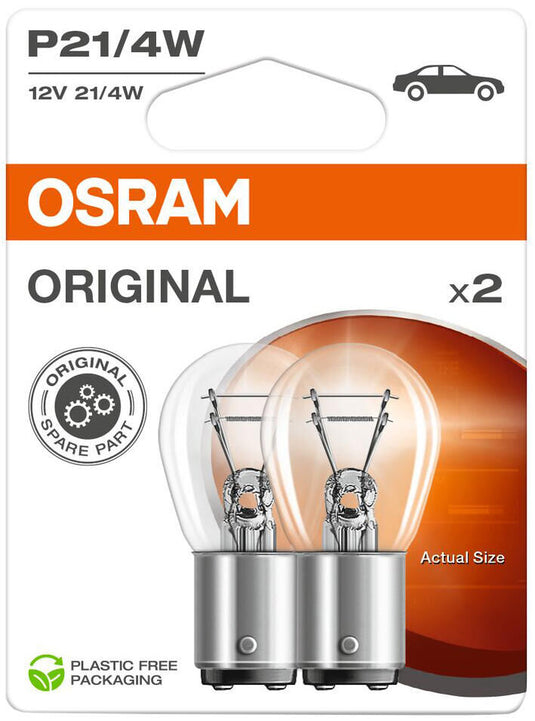 Osram kogellamp ball lamps 12v 21 4w so. ba 15s blister