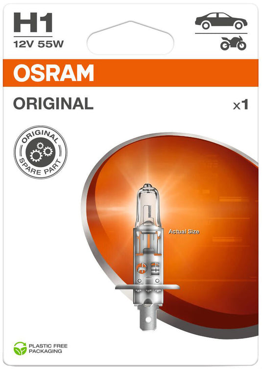 Osram koplamp original line hal.lamp h1 12v 55w sb sockel p 14.5s