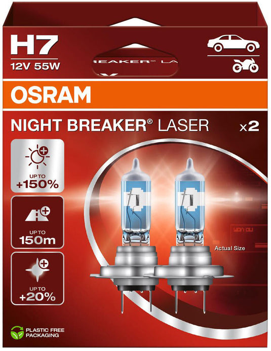 Osram hoofdlamp night breaker laser van night breaker laser h7 set pair