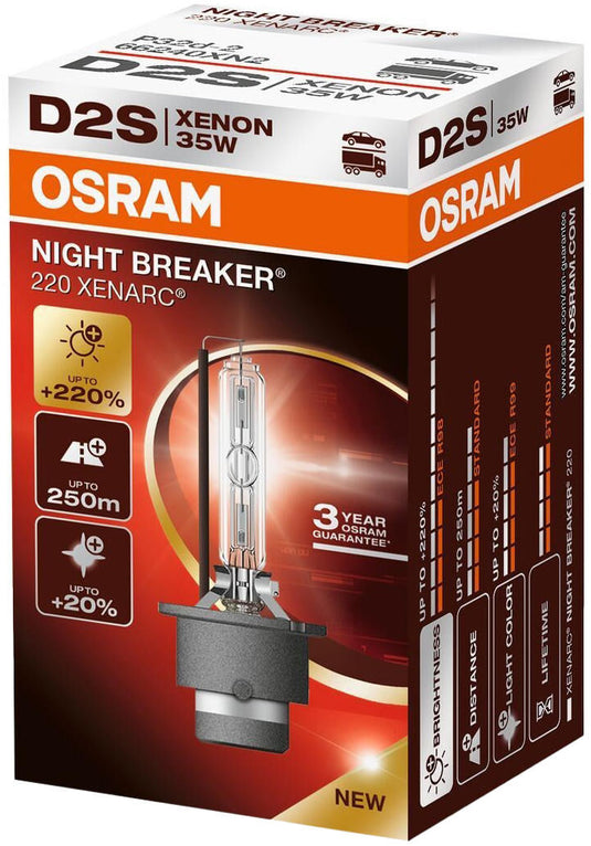 Osram hoofdlamp xenarc night breaker laser (next gen) . xenon lamp 85v 35w p32d2 xenarc night breake