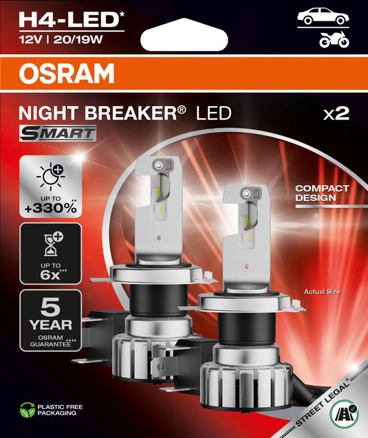 Osram hoofdlamp night breaker led van lamp h4 led 12 v 27 23 w night breaker led