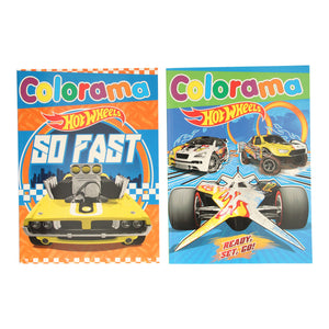 Hot wheels colorama kleurboek 48 grote kleurplaten