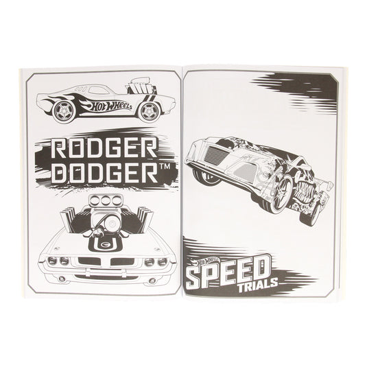 Hot wheels colorama kleurboek 48 grote kleurplaten