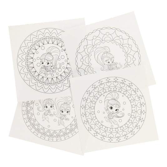 Shimmer shine mini mandala kleurboek