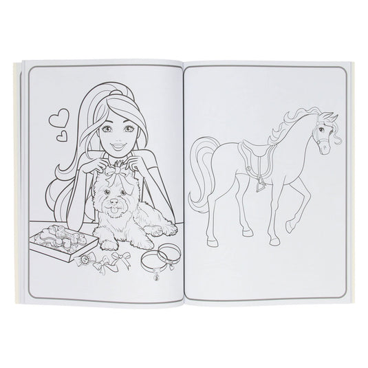 Boek specials nederland bv barbie colorama kleurboek