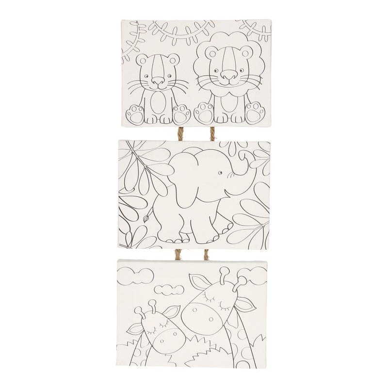 Load image into Gallery viewer, Wins holland canvas schilderset wilde dieren, set van 3 stuks
