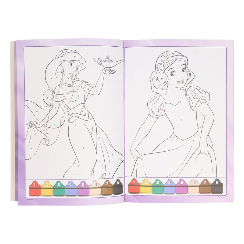 Load image into Gallery viewer, Boek specials nederland bv kleuren op nummer - prinsessen
