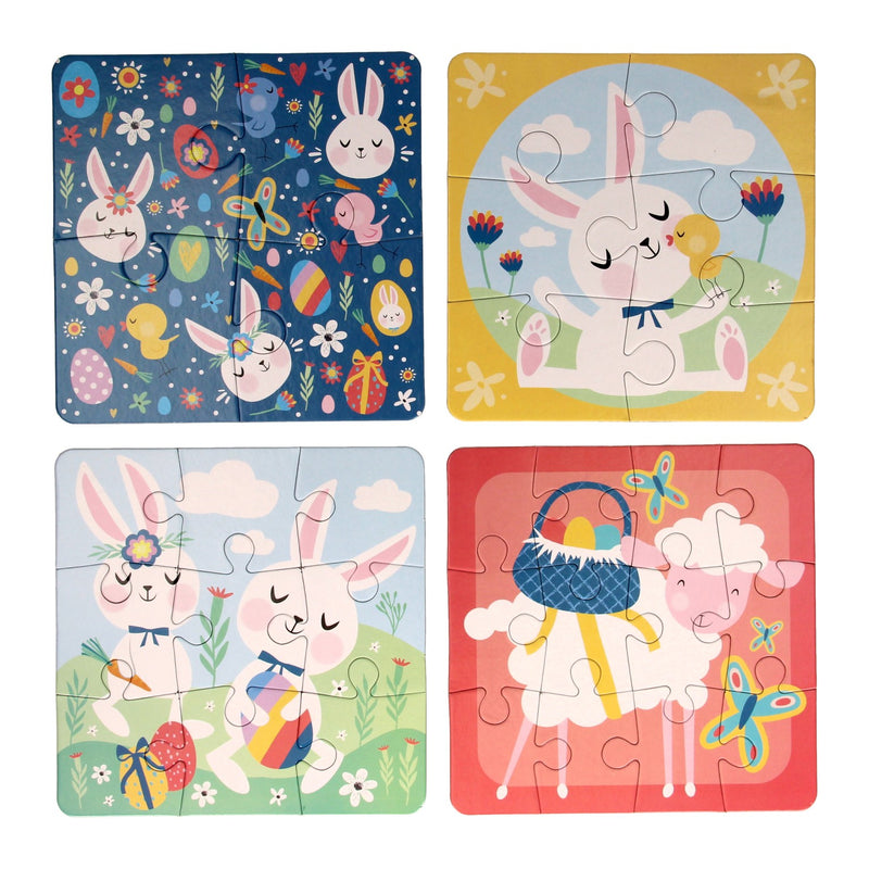 Load image into Gallery viewer, Kinderpuzzel Pasen, 4in1
