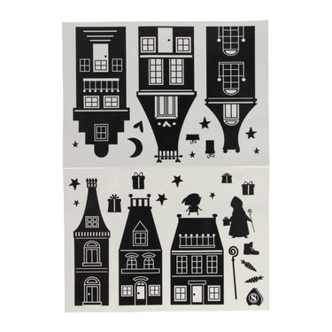 Wins holland silhouette raamstickers sinterklaas
