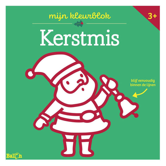 Boek specials nederland bv mijn kleurblok kerstmis met dikke lijnen