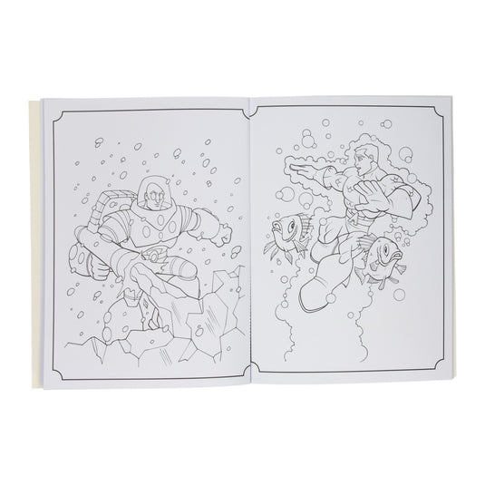 Boek specials nederland bv super color kleurboek dc super friends met potloden