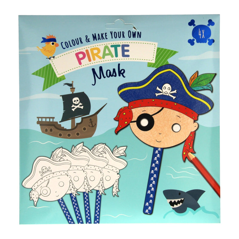 Load image into Gallery viewer, Wins holland kleur en maak je eigen maskers - piraat, 4st.
