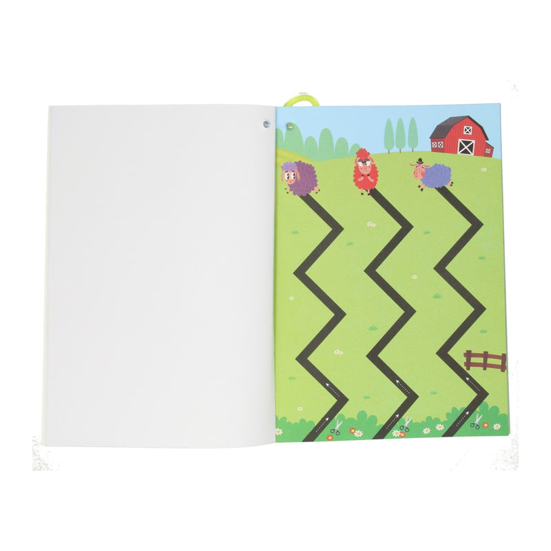 Load image into Gallery viewer, Wins holland knip- en kleurboek met veilig schaartje
