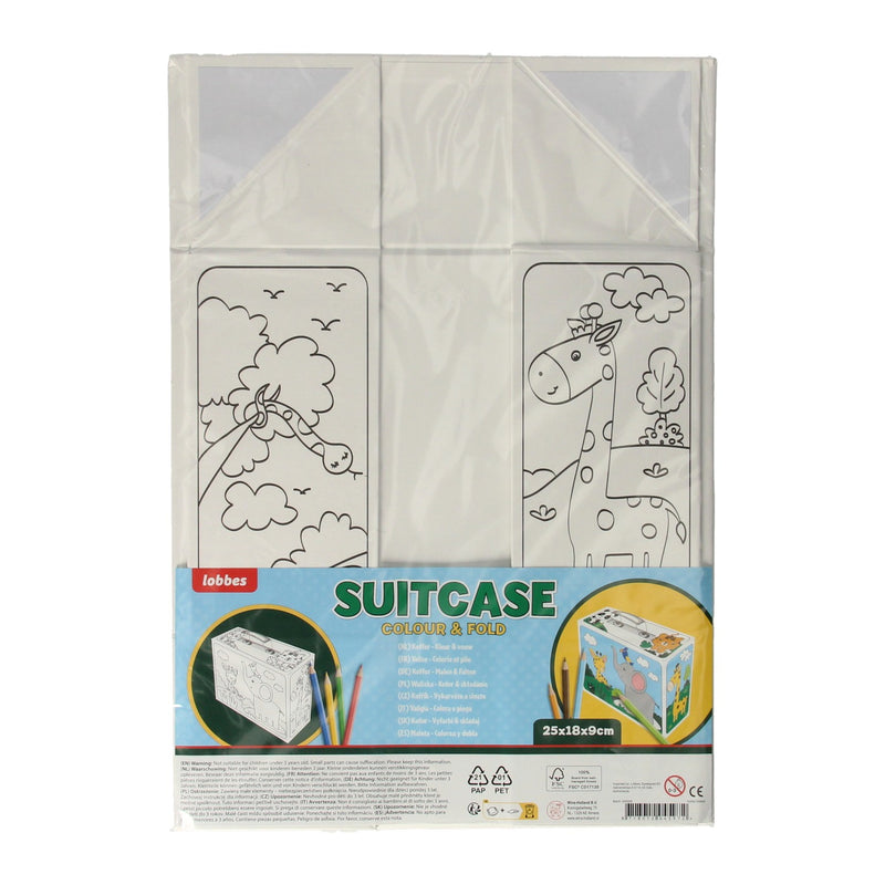 Load image into Gallery viewer, Wins holland kleur je eigen koffertje met dieren
