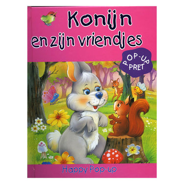 Boek specials nederland bv pop-up boek konijn en zijn vriendjes