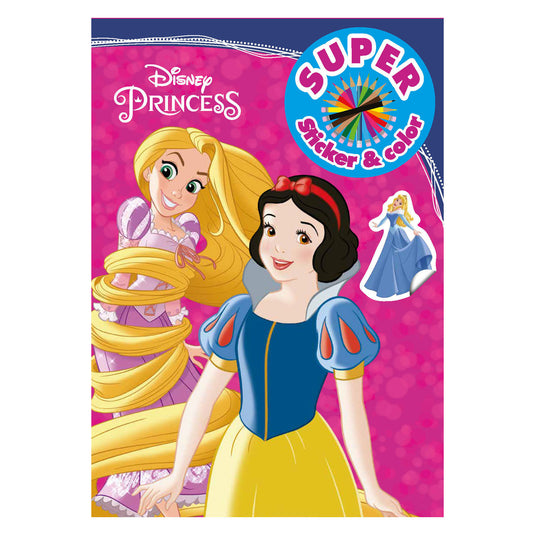 Boek specials nederland bv disney princess sticker color kleurboek