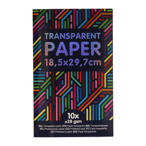 Wins holland transparant papier gekleurd, 10st.