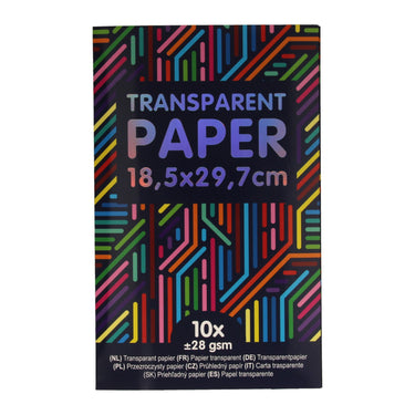 Wins holland transparant papier gekleurd, 10st.