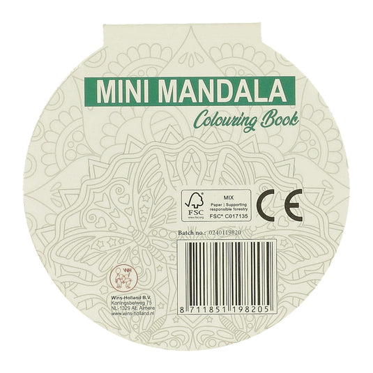 Wins holland mini mandala kleurboek rond