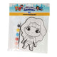 Wins holland canvas schilderen dc comics - wonder woman - incl penseel en 6 kleuren verf
