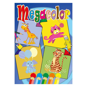 Boek specials nederland bv megacolor kleurboek dieren