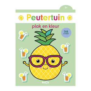Wins holland plak en kleur peutertuin ananas 3+