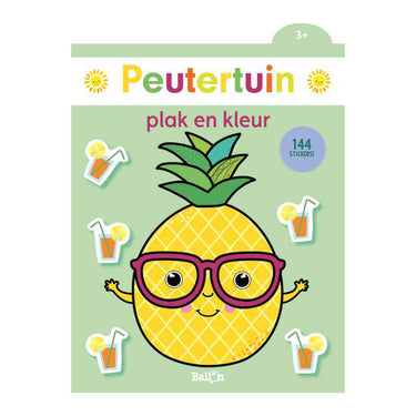Wins holland plak en kleur peutertuin ananas 3+