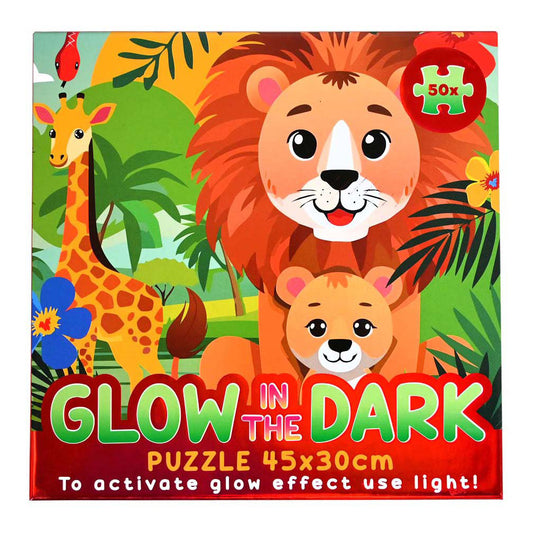 Wins holland glow in the dark puzzel jungle - 50st.