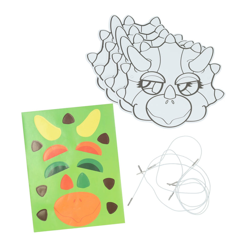 Afbeelding laden in galerijviewer, Wins holland kleur je eigen masker dino - 4 maskers
