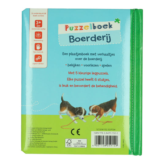 Wins holland puzzelboek boerderij - 5 legpuzzels