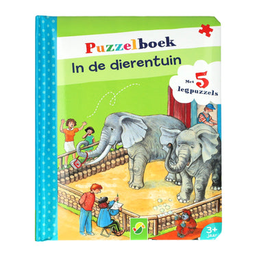 Wins holland puzzelboek in de dierentuin (met 5 legpuzzeltjes)