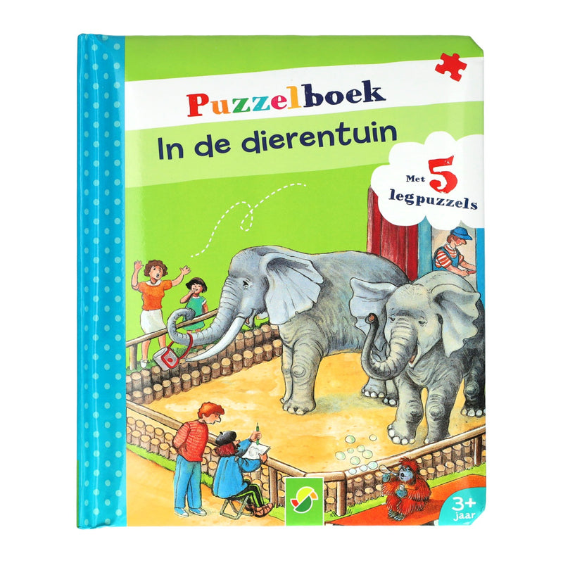 Load image into Gallery viewer, Wins holland puzzelboek in de dierentuin (met 5 legpuzzeltjes)
