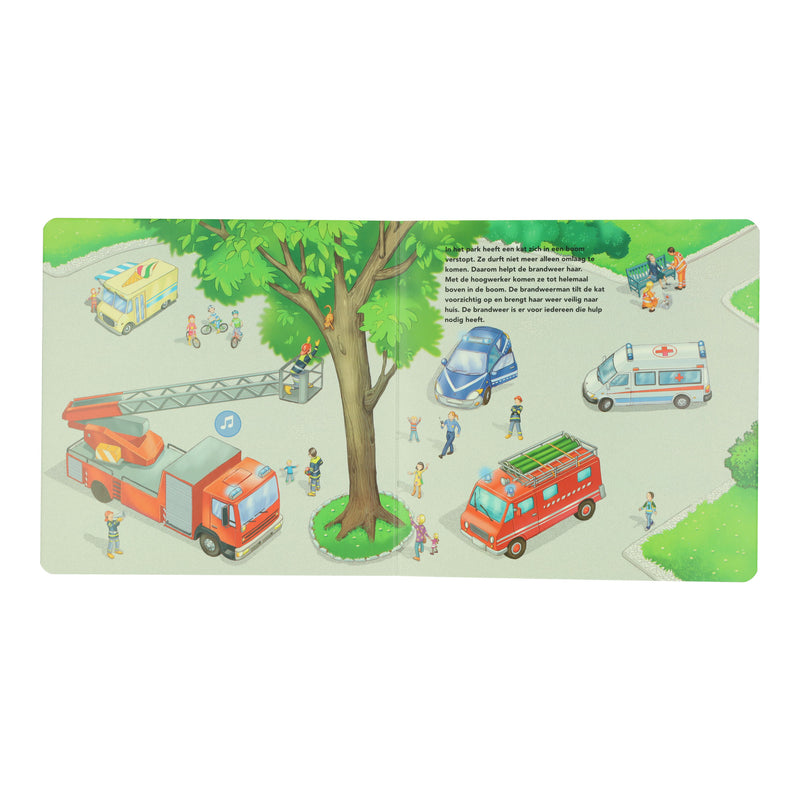 Load image into Gallery viewer, Wins holland geluidenboek voertuigen 6 geluiden
