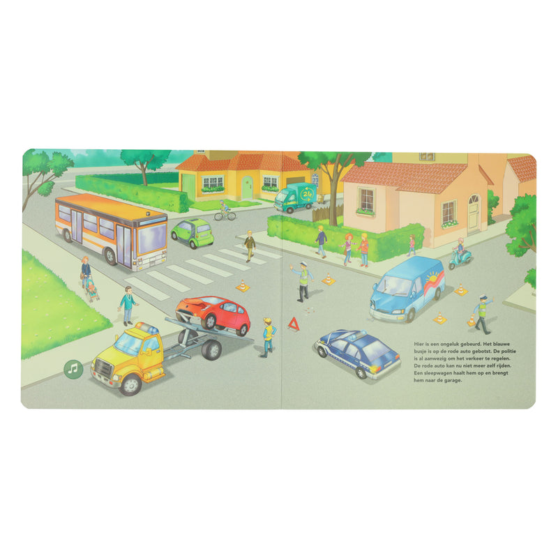 Load image into Gallery viewer, Wins holland geluidenboek voertuigen 6 geluiden
