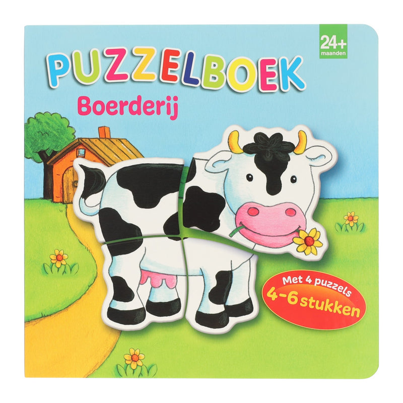 Load image into Gallery viewer, Wins holland puzzelboek boerderij - 4 puzzels
