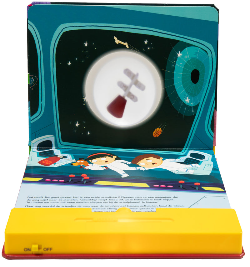 Load image into Gallery viewer, Wins holland mijn projectorboek schatzoekers in de ruimte
