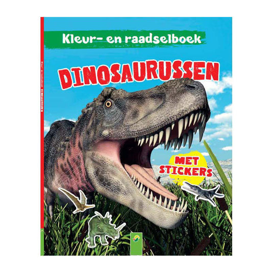 Wins holland kleur- en raadselboek dinosaurussen met stickers