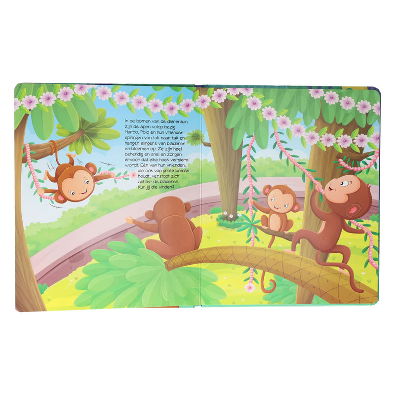 Load image into Gallery viewer, Wins holland kartonboek met zaklamp dierentuin - 3jr.
