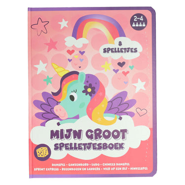 Wins holland bordspellen boek 8 spellen eenhoorn - 3jr.