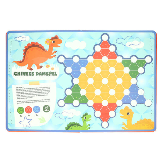 Wins holland bordspellen boek 8 spellen dinosaurus - 3jr.
