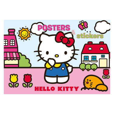 Boek specials nederland bv hello kitty posterboek om te kleuren met stickers