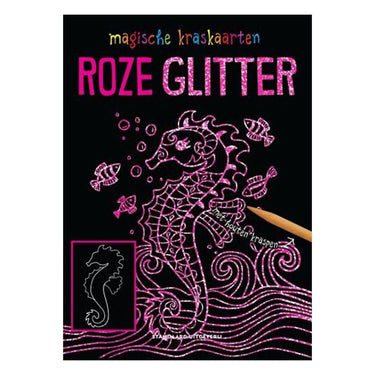 Wins holland magische kraskaarten: roze glitter