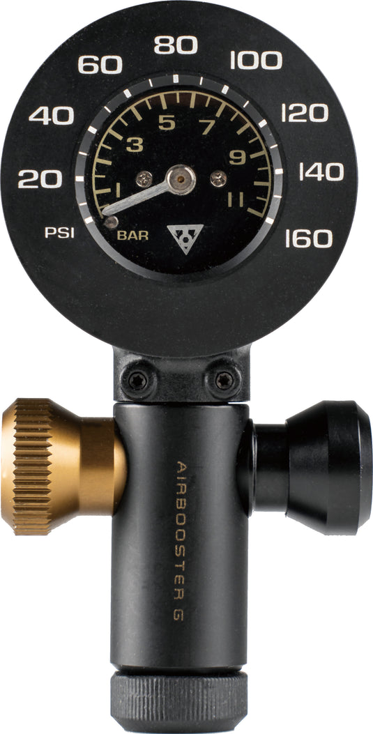 Topeak airbooster g+ co2-pumpe mit manometer