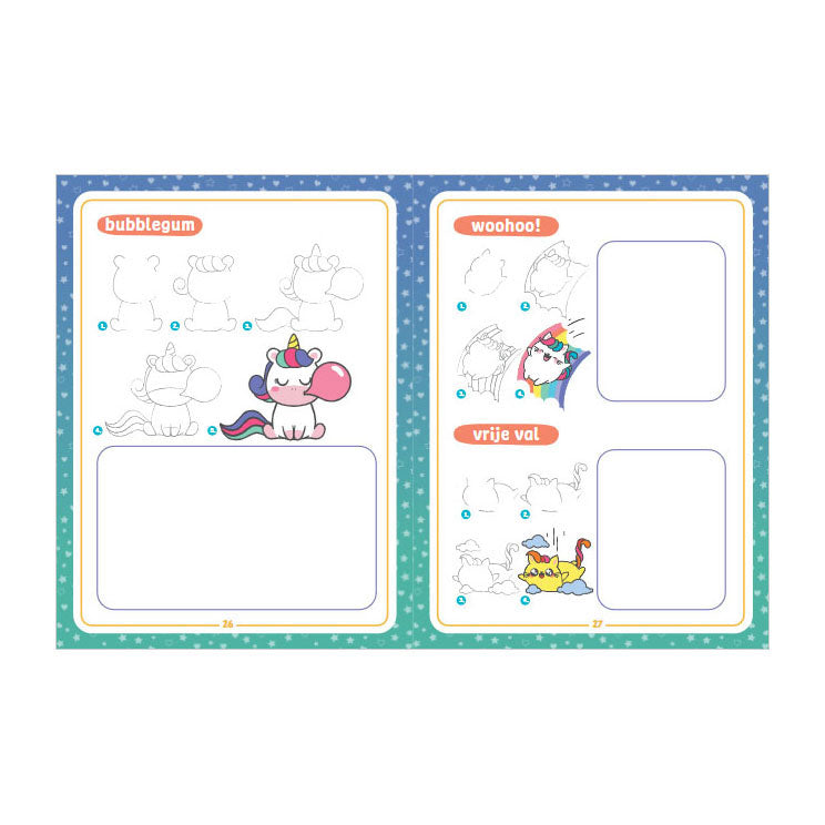Load image into Gallery viewer, Rebo publishers kawaii tekenen unicorns friends 4+
