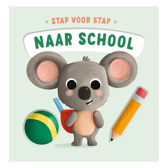 Rebo publishers naar school - stap voor stap kartonboekje